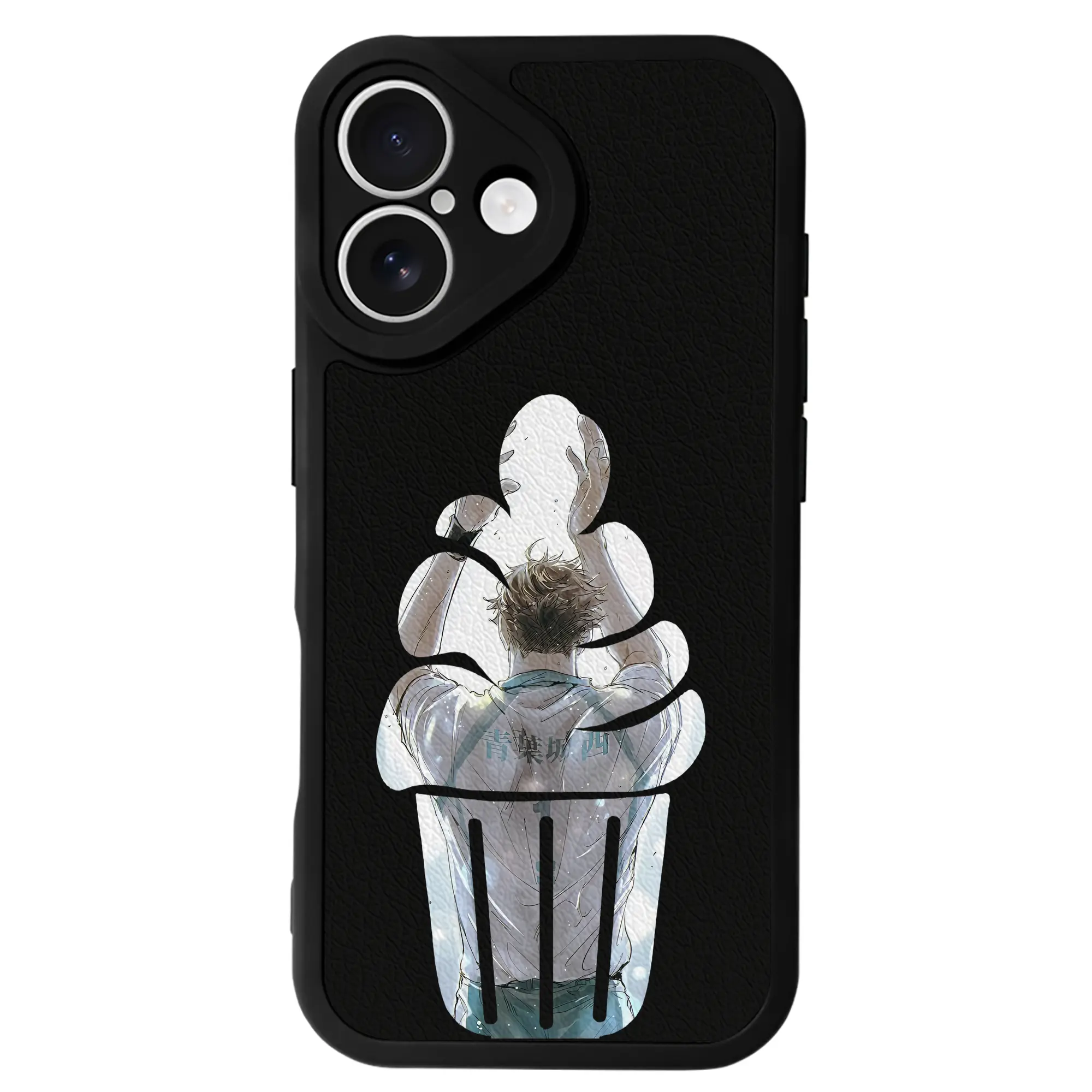 ハイキュー!! グッズ,及川徹 - IPhone 16シリーズ対応 ・ シリコンスマホケース ・ レザー調 ・ 高精度フィット ・ 耐衝撃 ・ ワイヤレス充電対応 ・ 精密カット